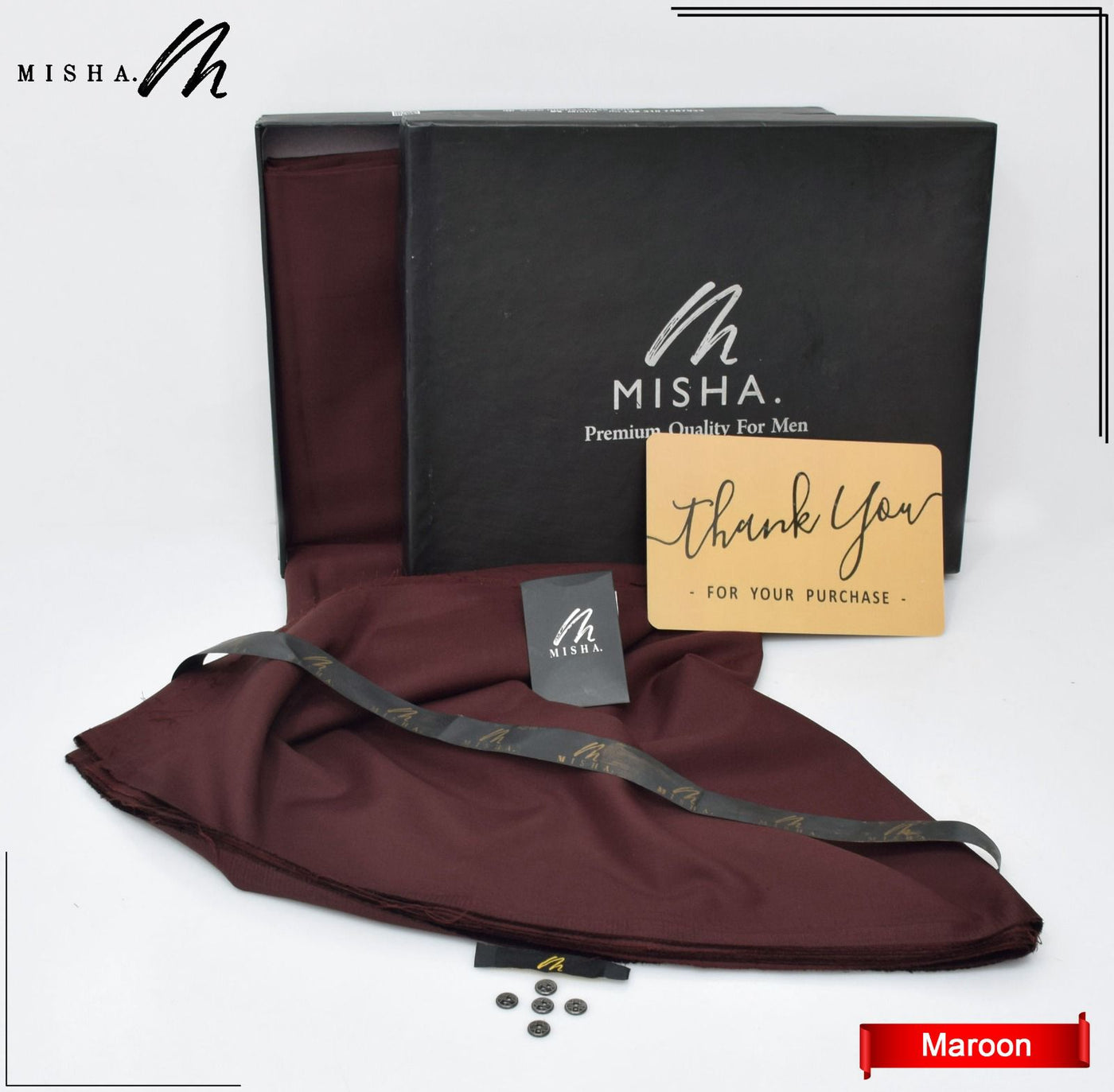 L.A Finish Premium Wash & Wear- Mahroon